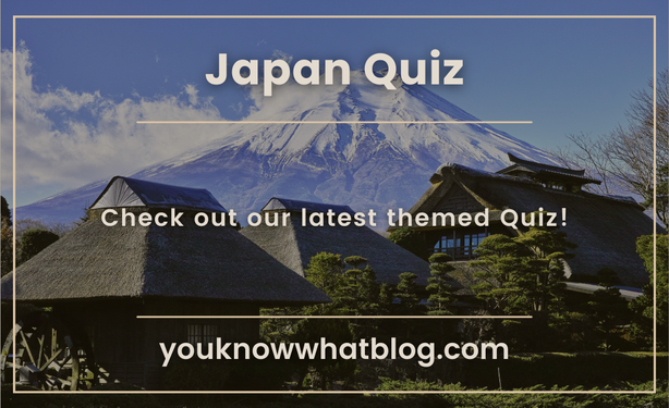 Japan quiz promotion image comprising Mount Fuji