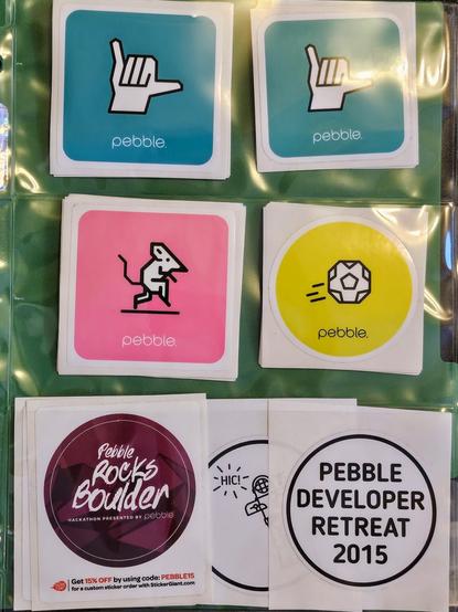 Pebble stickers