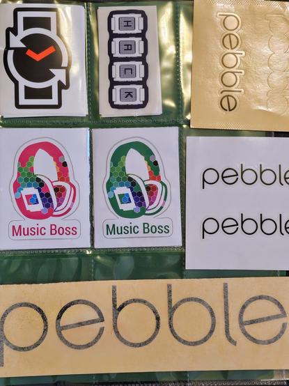 Rebble and Pebble stickers