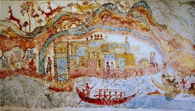 photo - pottery - ancient greece - Santorini  - volcanic eruption