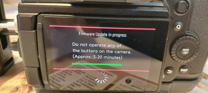 GH6 firmware update screen