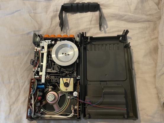 BRG MK27 cassette player with the case opened