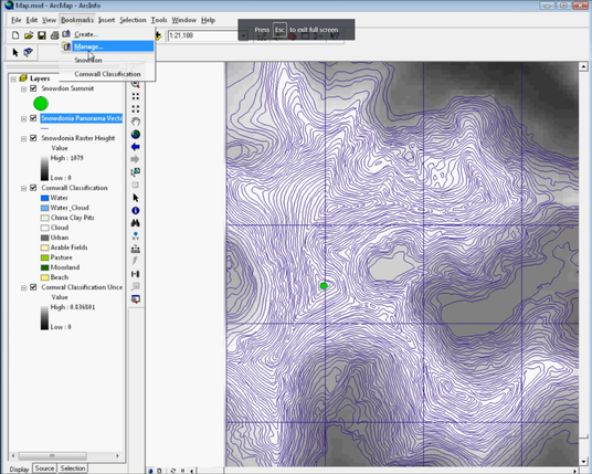 I also spent a lot of time working with ArcMap 9.2 (shown in the picture), which I used in my programming skills to use VBA (Visual Basic Applications) code to create a map that made sounds – an area called sonification, which formed part of my early research interests.
