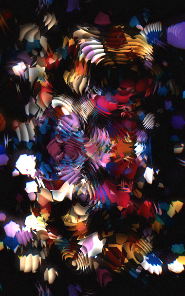 Animated abstract generative art