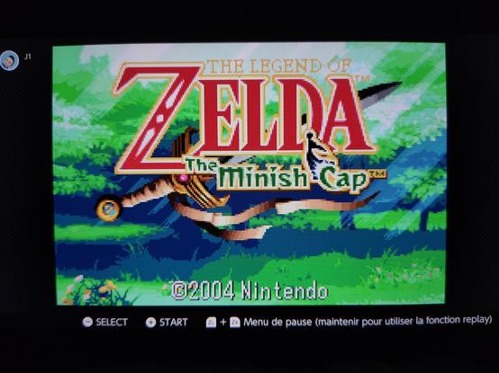 Photo écran titre de The legend of zelda the minish cap sur gameboy advance