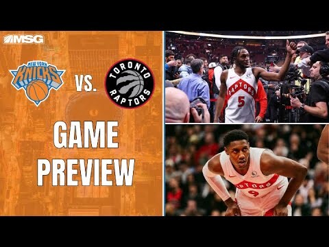 RJ Barrett & Immanuel Quickley Return to New York as Raptors | New York Knicks