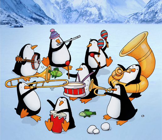A penguin jam session