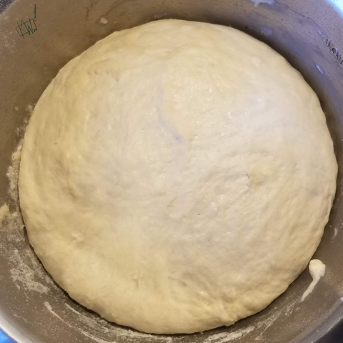 Focaccia dough rising.
