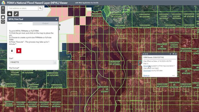 screen shot - FEMA NFHL - Seattle Area