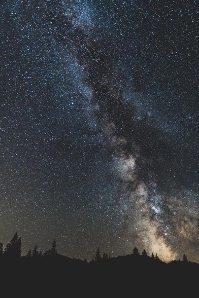 The photo of the Milky Way in Tatras (polish mountains)