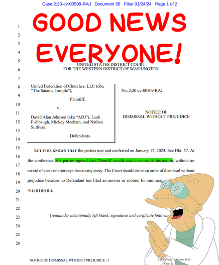 LET IT BE KNOWN THAT the parties met and conferred on January 17, 2024. See Dkt. 57. At the conference, the parties agreed that Plaintiff would elect to nonsuit this action, without an award of costs or attorneys fees to any party. The Court should enter an order of dismissal without prejudice because no Defendant has filed an answer or motion for summary judgment. FRCP 41(a)(1)(A)(i).