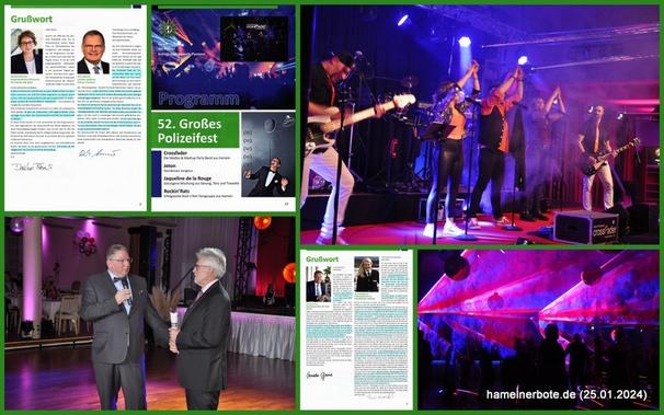 Collage Polizeiballbilder