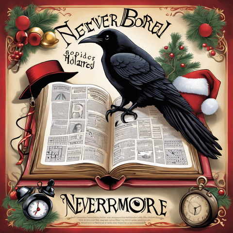 «Generated by StableDiffusionXL»
Prompt: (A pop image illustration that suggests ways to spend your holidays), this illustration recommends crossword puzzles, solving riddles, spotting the differences, etc., and also explains that reading mystery novels is a meaningful way to spend your time. It says "Nevermore bored again", fine details, Negative: low quality, ugly, Aspect:square 1:1(1024:1024), CFG_scale: 13, Sampler: ddim, Seed: 355091153