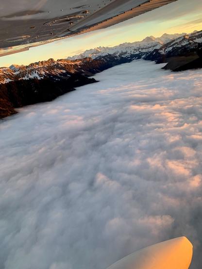 Nebelmeer im Sonnenuntergang