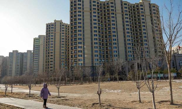 An Evergrande housing complex in Beijing, China. A Hong Kong judge has ordered the liquidation of the property developer. Photograph: Mark R Cristino/EPA