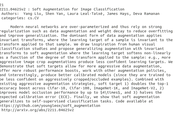 Modern neural networks are over-parameterized and thus rely on strong regularization such as data augmentation and weight decay to reduce overfitting and improve generalization. The dominant form of data augmentation applies invariant transforms, where the learning target of a sample is invariant to the transform applied to that sample. We draw inspiration from human visual classification studies and propose generalizing augmentation with invariant transforms to soft augmentation where the learning target softens non-linearly as a function of the degree of the transform applied to the sample: e.g., more aggressive image crop augmentations produce less confident learning targets. We demonstrate that soft targets allow for more aggressive data augmentation, offer more robust performance boosts, work with other augmentation policies, and interestingly, produce better calibrated models (since they are trained to be less confident on aggressively cropped/occluded examples). Comb