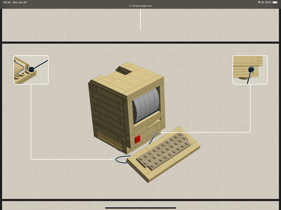 Chris McVeigh’s Macintosh Lego set
