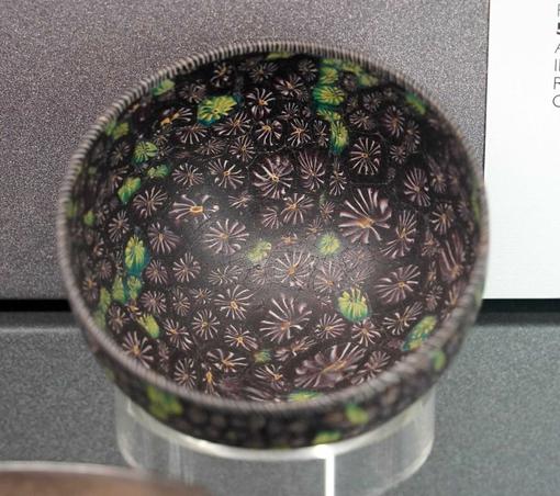 Millefiori is a glasswork technique which produces distinctive decorative patterns on glassware. The term millefiori is a combination of the Italian words "mille" (thousand) and "fiori" (flowers)