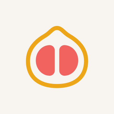An illustration of a cross section of a pomelo fruit