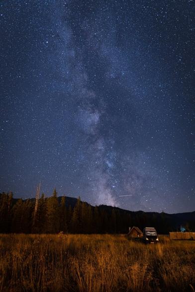 The photo of the Milky Way in Tatras (polish mountains)