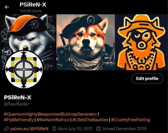 https://twitter.com/PearRaider (Dormant Account)