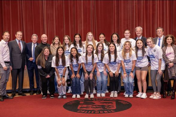 The California Lutheran University Regals women’s soccer team, 2023 NCAA Division III national champions.