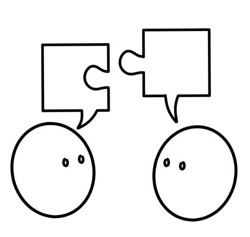 Icon von Julian Kücklich zu Kooperation, Vernetzung abrufbar unter CC0 bei Wikimedia Commons https://commons.wikimedia.org/wiki/Category:Open_Access_Icons#/media/File:Collaboration_3.png