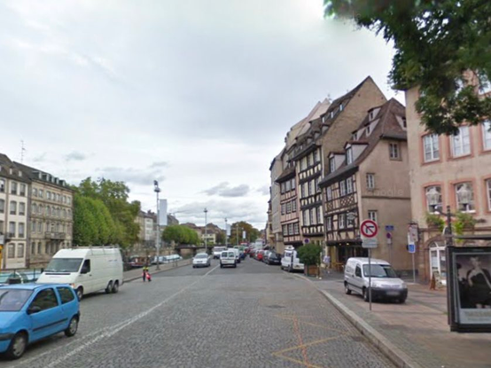 Strasbourg in 2009 via Google maps