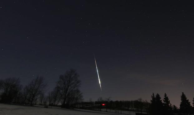 photo - meteorite / bolide 2024 BX1 in the sky over Germany
