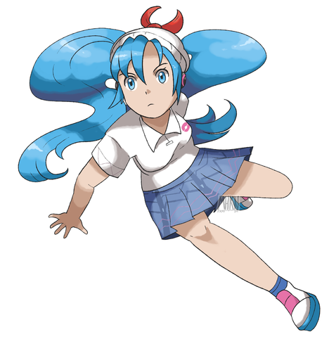 Illustration of Hatsune Miku from the VOLTAGE collab with Pokemon