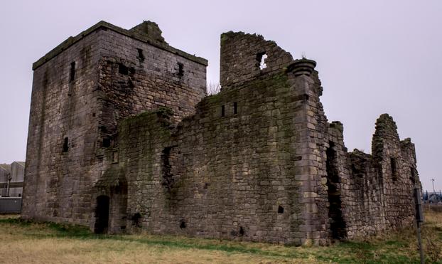 The ruin of Rosyth Castle