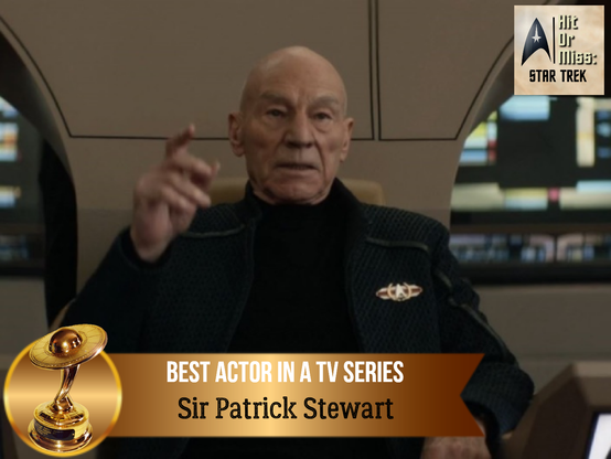 BEST ACTOR IN A TV SERIES: Sir Patrick Stewart