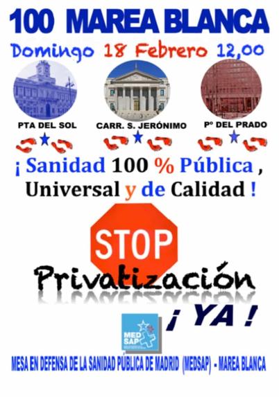 100 Marea Blanca - Manifestación