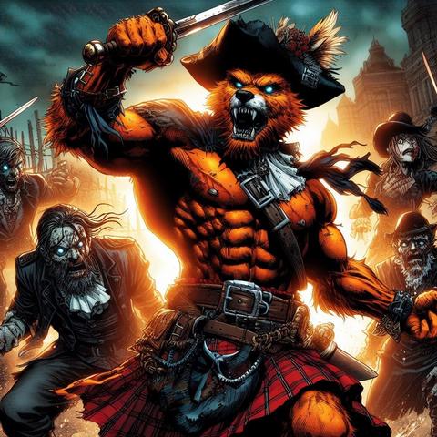 #OrigamiWolfPirate and #TheZombieApocalypse