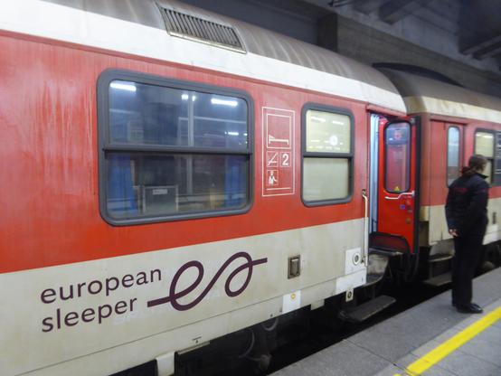 EuropeanSleeper train at Bruxelles Midi
