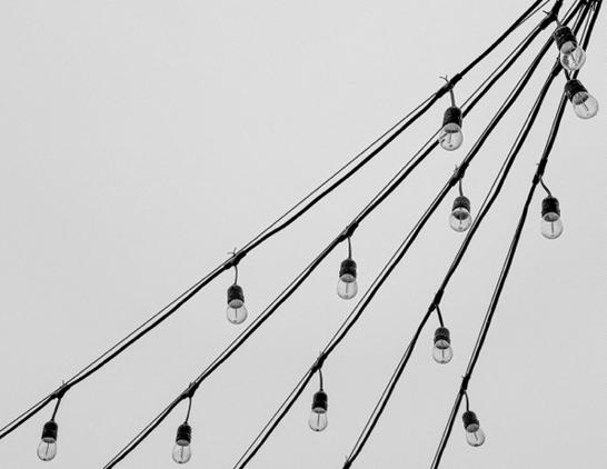 String lights waiting for their chance to shine.