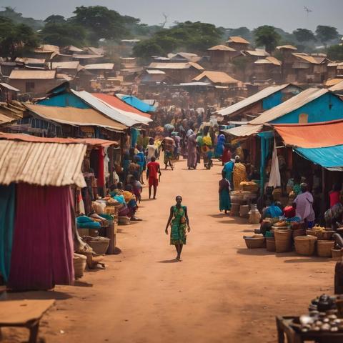 Africa urbeto - AI farita bildo