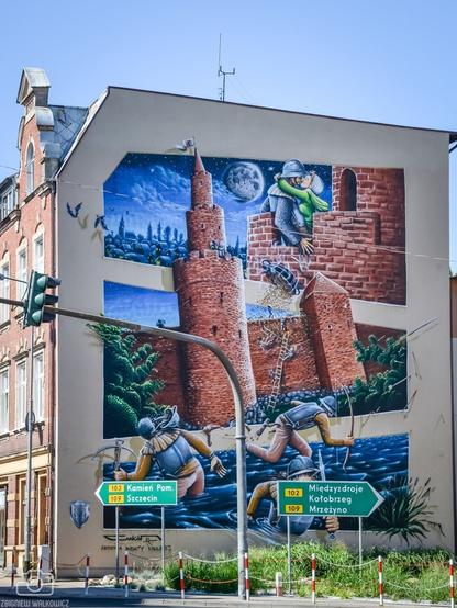 Artwork by CUKIN in Trzebiatów, Poland