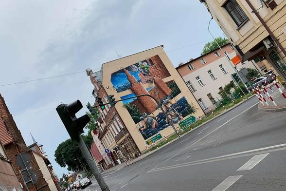 Artwork by CUKIN in Trzebiatów, Poland