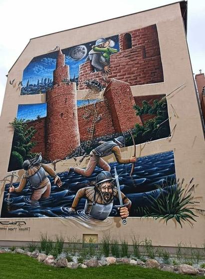 Artwork by CUKIN in Trzebiatów, Poland