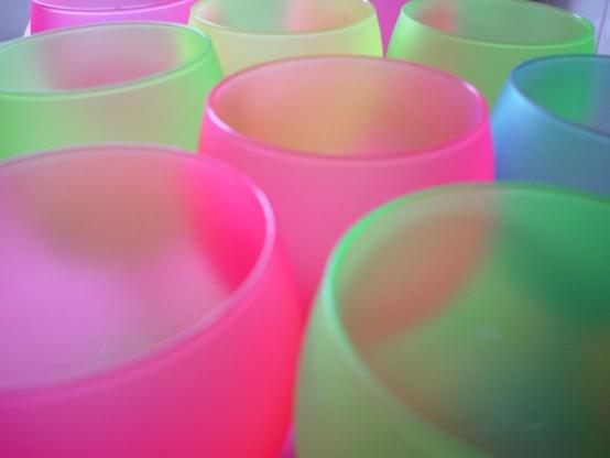 pink blue flickr party glasses