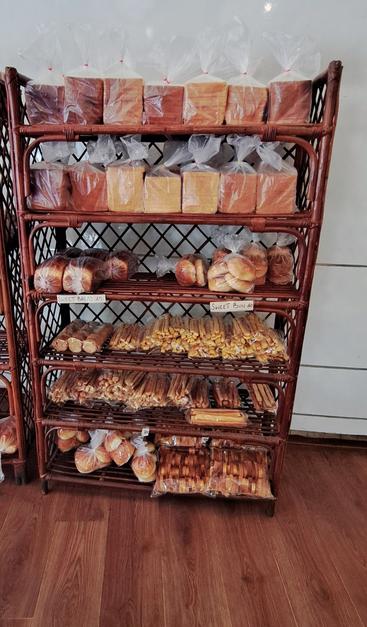 Buying pain today at a boulangerie. Hot Breads, Pondicherry.
