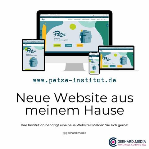 Neue Website aus meinem Hause: PETZE-Institut für Gewaltprävention gGmbH - Prävention von sexuellem Missbrauch und sexualisierter Gewalt