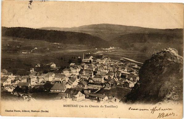 Morteau (vu du Chemin du Tantillon) à #Morteau (#Doubs)  #CartePostaleAncienne 👉 https://cartorum.fr/carte-postale/420561/morteau-morteau-vu-du-chemin-du-tantillon