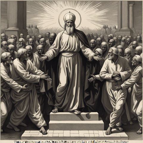 «Generated by StableDiffusionXL»
Prompt: Those are the rules of religion, Those are the laws of the land,(That's how the forces of darkness have suppressed the spirit of man), That's why human beings still walk on all fours, Whilst in the presence of their so called superiors, Negative: low quality, ugly, Aspect: square 1:1(1024:1024), CFG_scale: 16, Sampler: k_dpmpp_2s_ancestral, Seed: 656486905