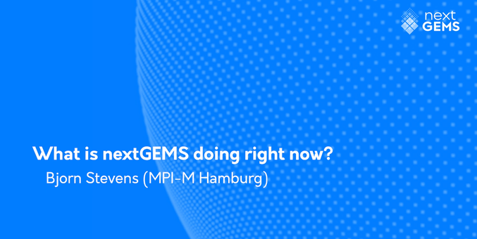 Screenshot of video published on the nextGEMS website.
