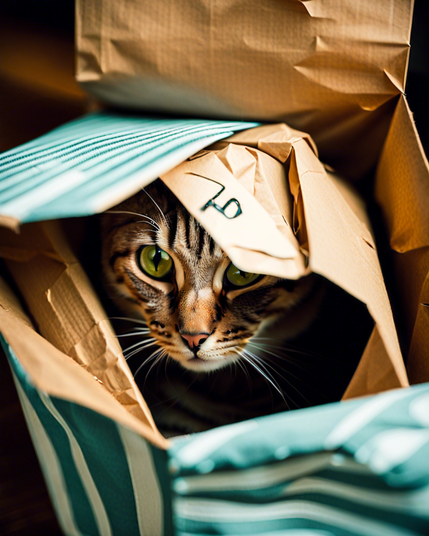 «Generated by StableDiffusionXL»
Prompt: (Photo of a cat hiding in a paper bag as a surprise for its owner), A cat is eagerly waiting for its owner to come back home and is hiding in a paper bag. Cats are curious and playful creatures and they might want to surprise their owner by jumping out of the bag. Cats find comfort in their favorite places and things, fine details, Negative: low quality, ugly, Aspect: tall 4:5(768:960), Style: Cinematic, CFG_scale: 14, Sampler: k_dpmpp_2s_ancestral, Seed: 956410243