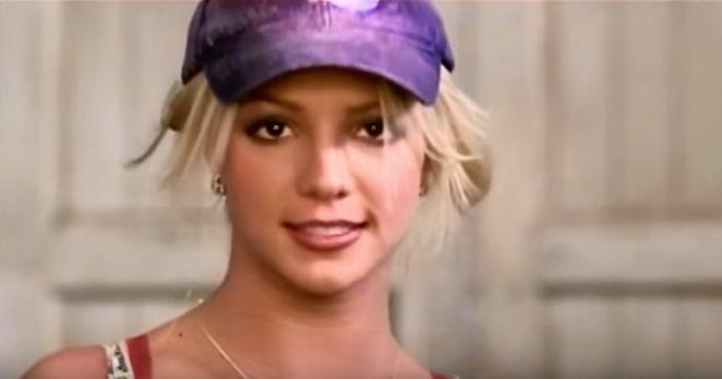 britney spears early on in the commercial - she still has the pepsi hat but not the jacket