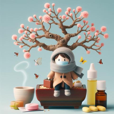 «Create by BingImageCreator»
(Image of  late February, Bonsai art), but it seems like the cold is coming back this week. Please take care of your throat and skin and don’t forget to moisturize. Don’t forget to put throat lozenges and lip balm in your pocket