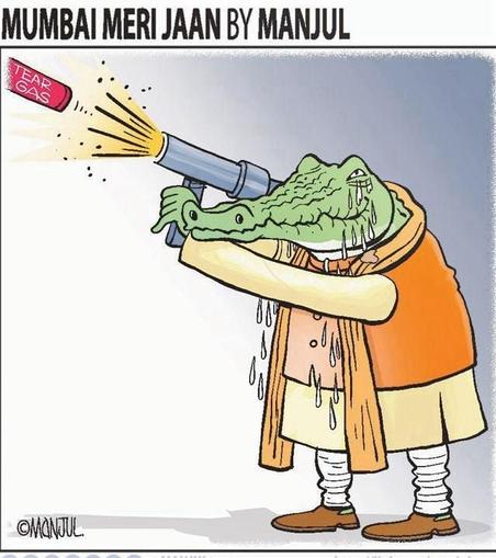 Cartoon by Manjul on the farmers' protest in India